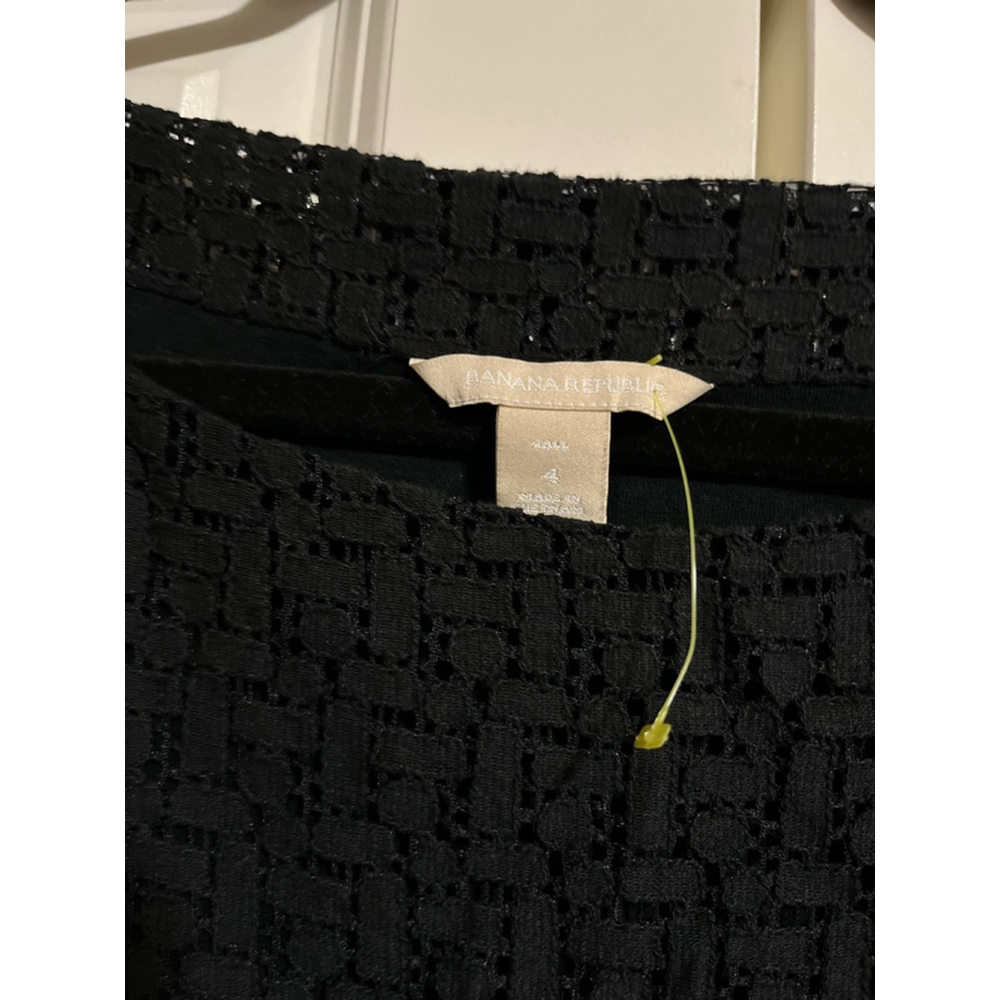 EUC Women's Banana Republic Dress Size 4 Black - Picture 3 of 8